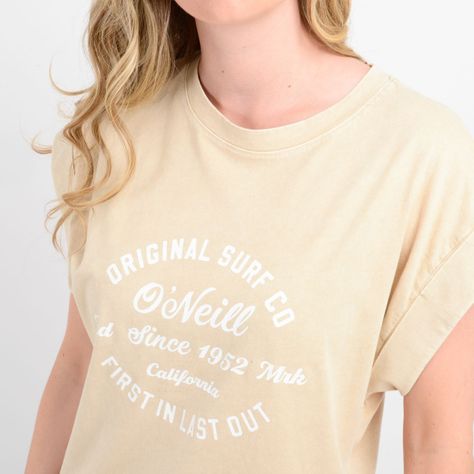 POLERA MANGA CORTA ORIGINAL SURF  BEIGE-4