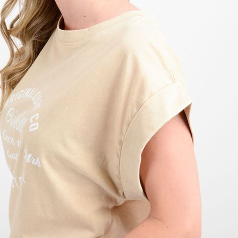 POLERA MANGA CORTA ORIGINAL SURF  BEIGE-5