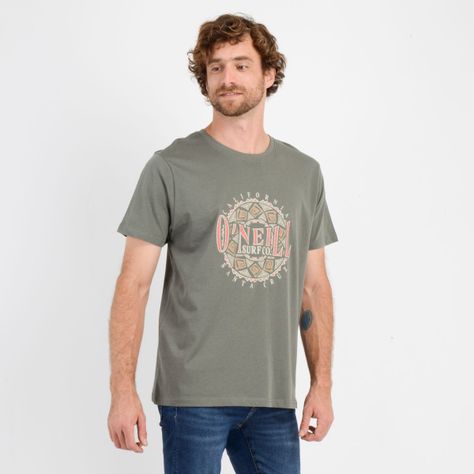 POLERA MANGA CORTA IKAT  VERDE OSCURO-3
