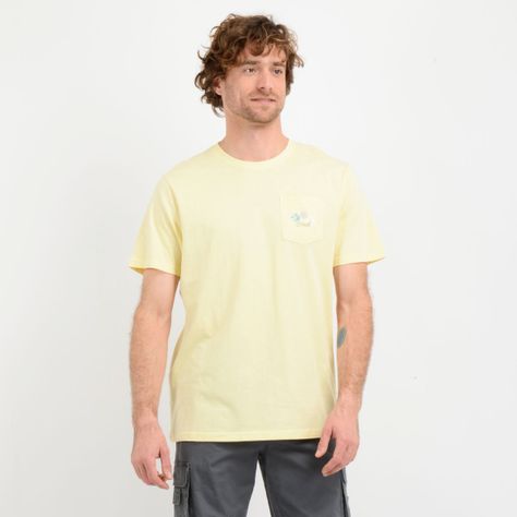 POLERA MANGA CORTA OG FLOWER  AMARILLO-0