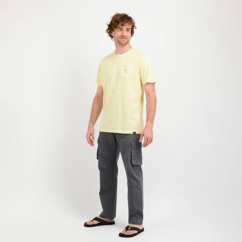 POLERA MANGA CORTA OG FLOWER  AMARILLO-1
