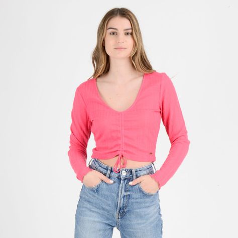 POLERA MANGA LARGA MARLENE FUCSIA-0
