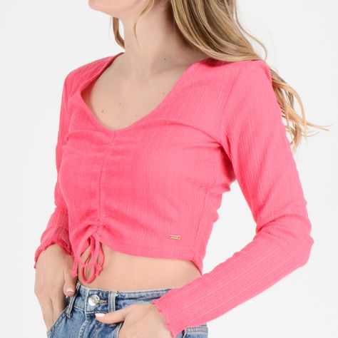 POLERA MANGA LARGA MARLENE FUCSIA-4