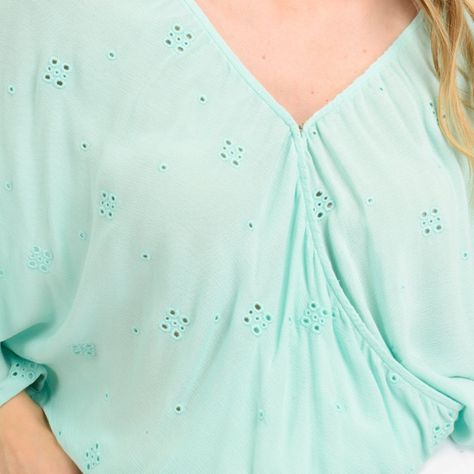 BLUSA MANGA CORTA SABANNA  VERDE CLARO / PASTEL-4