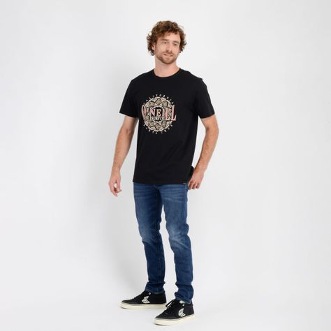 POLERA MANGA CORTA IKAT  NEGRO-2