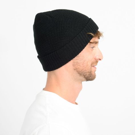 BEANIES WAFFLE  NEGRO-3
