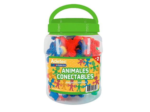 Juego Didáctico Animales Conectables 40 Piezas -0