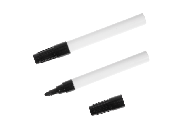 Plumones Para Pizarra 3 Marcadores Negro Y Azul 2.0 - 3.0 Mm-1
