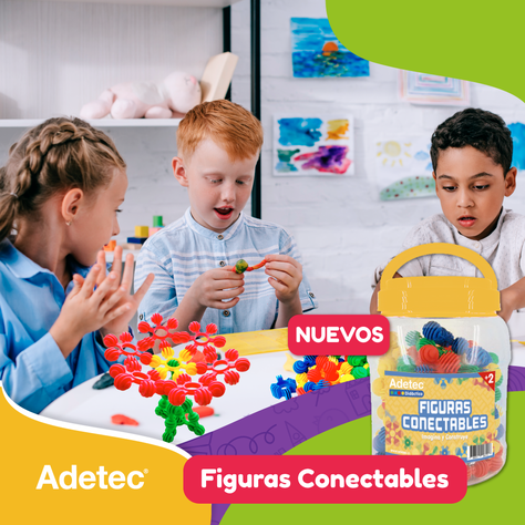 Juego Didáctico Figuras Conectables 60 Piezas Juguetes-2