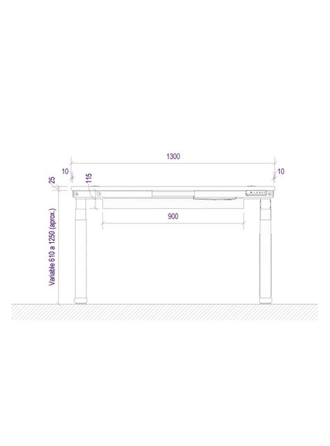 Escritorio Eléctrico Standing Desk 130x60cm AE-5