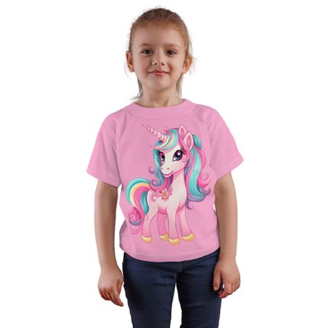Polera Rosada Unicornio D5-0