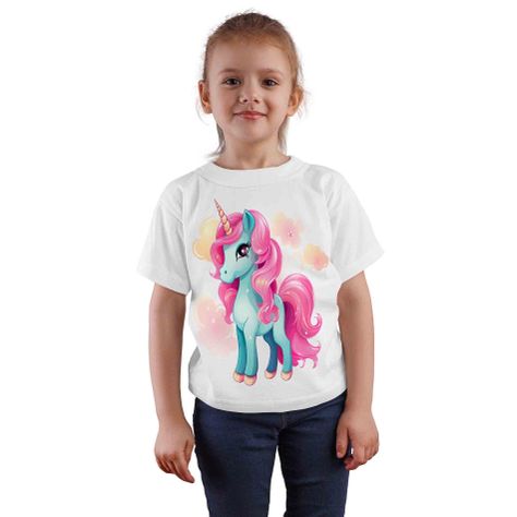 Polera Blanca Unicornio D15-0