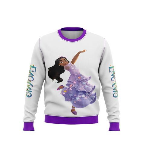 Sweater Polerón Juvenil Encanto Disney - Isabela Madrigal D6-0