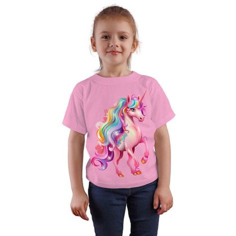Polera Rosada Unicornio D10-0