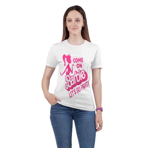 Polera Polo Barbie Lets go to Party D2-0