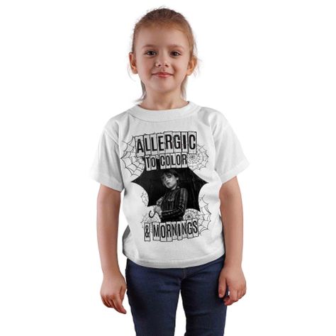 Polera Juvenil Merlina Addams D8|-0
