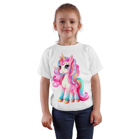 Polera Blanca Unicornio D19-0