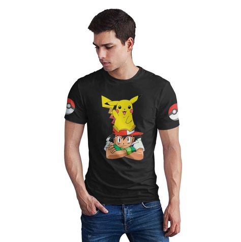 Polera Pokémon gotta catch em all D20-0