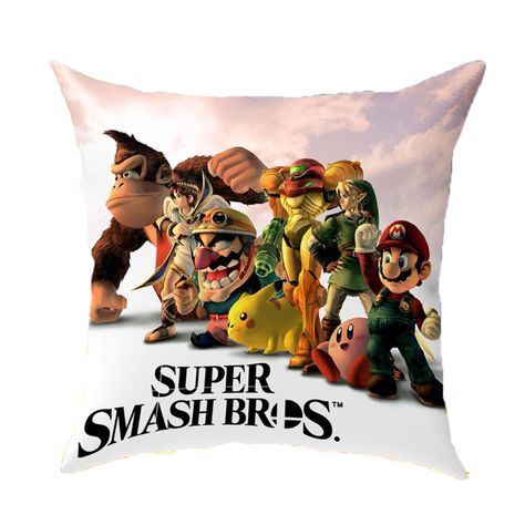 Cojín Decorativo Super Smash Bros D1 30cm x 30cm-0