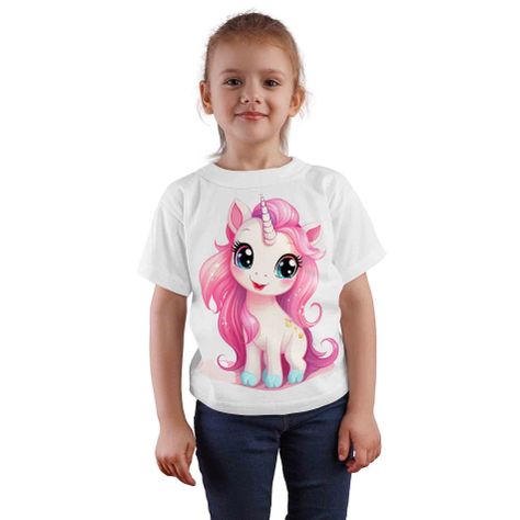 Polera Blanca Unicornio D8-0
