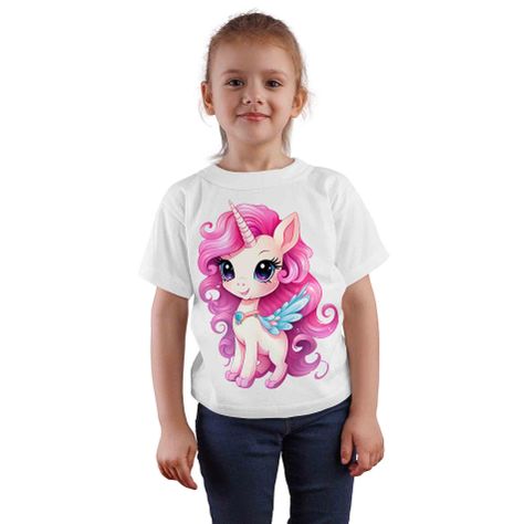 Polera Blanca Unicornio D20-0