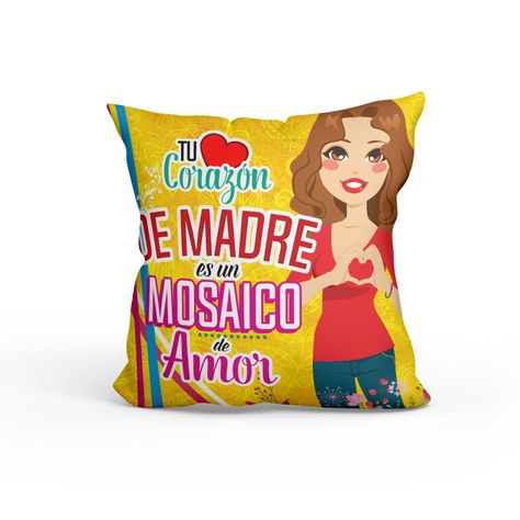 Cojín Decorativo Día de las Madre D1 40cm x 40cm-0