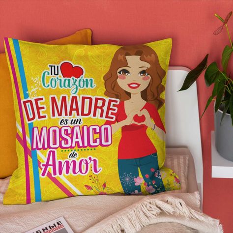 Cojín Decorativo Día de las Madre D1 40cm x 40cm-3