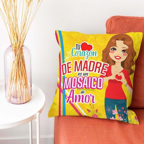 Cojín Decorativo Día de las Madre D1 40cm x 40cm-2