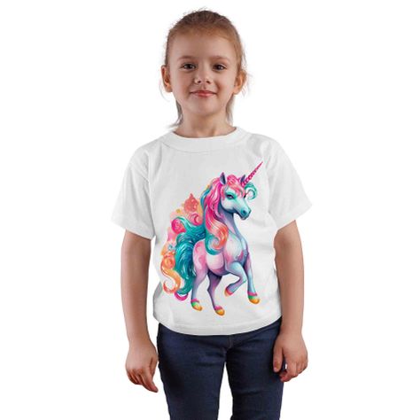 Polera Blanca Unicornio D7-0