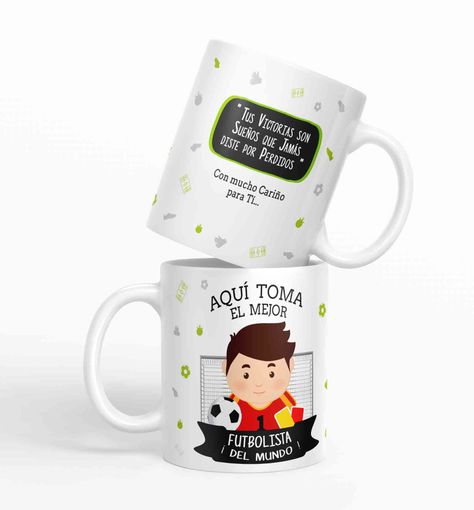 Taza aquí toma el mejor Futbolista del mundo D19-0