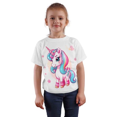 Polera Blanca Unicornio D11-0