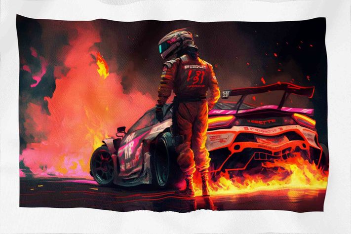 Tela Impermeable Estampada Carros D1 50cm x 70cm-2