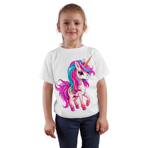 Polera Blanca Unicornio D12-0