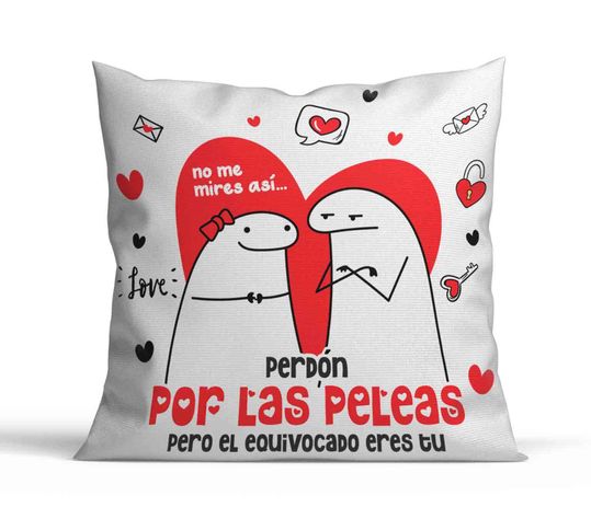 Cojín Flork Perdón por las peleas - San Valentin D8-0