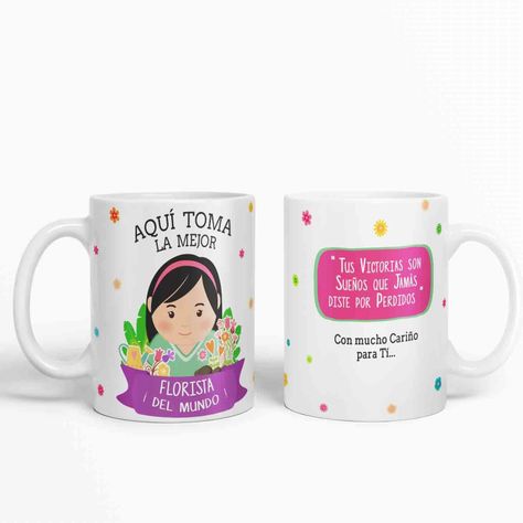 Taza aquí toma la mejor Florista del mundo D52-1