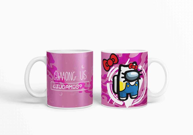 Taza Among Us Hello Kitty D15 (320ml)-0