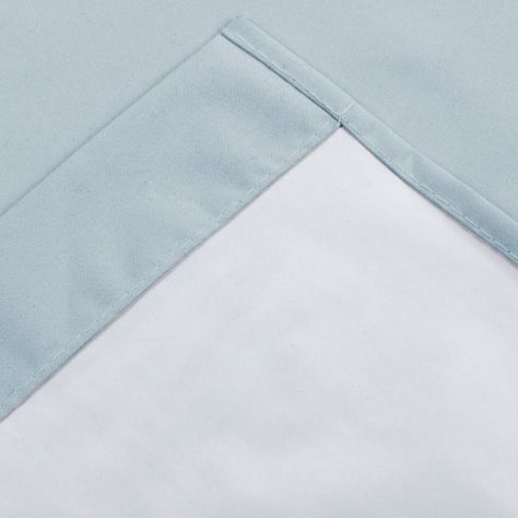 Pack 2 Cortina Tradicional 100% Blackout Azul Claro-2