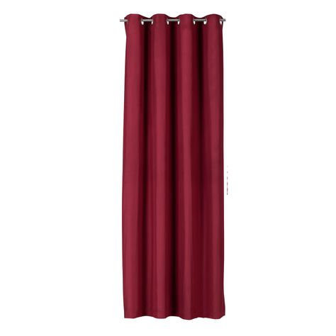 Cortina Tradicional 100% Blackout Rojo-0
