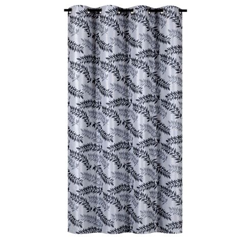Cortina Tradicional 100% Blackout Hoja Gris-0