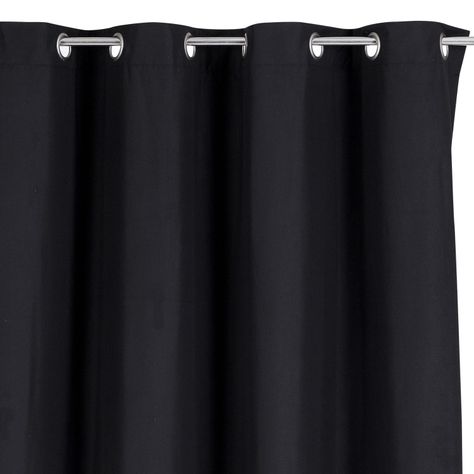 Cortina Tradicional 100% Blackout Negro-1