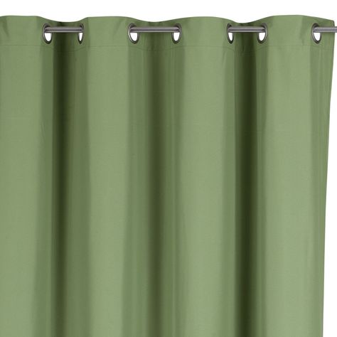 Cortina Tradicional 100% Blackout Verde-1