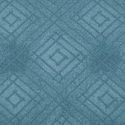 Pack 2 Cortina Tradicional 100% Blackout Geometrica Turquesa-2