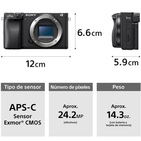 Cámara Profesional ILCE-6400M + Lente 18-135 mm-7