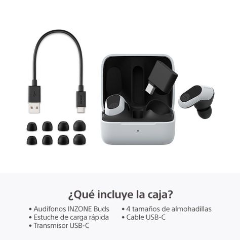 Audífonos “True Wireless” inalámbricos con Noise Cancelling para juegos INZONE Buds-1