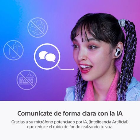 Audífonos “True Wireless” inalámbricos con Noise Cancelling para juegos INZONE Buds-7
