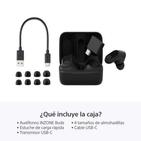 Audífonos “True Wireless” inalámbricos con Noise Cancelling para juegos INZONE Buds-1