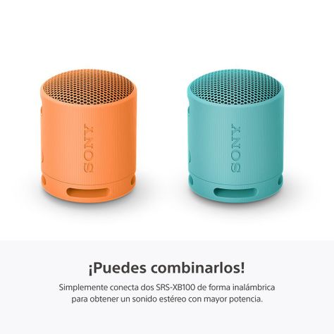 Parlante inalámbrico portátil XB100 Azul-3