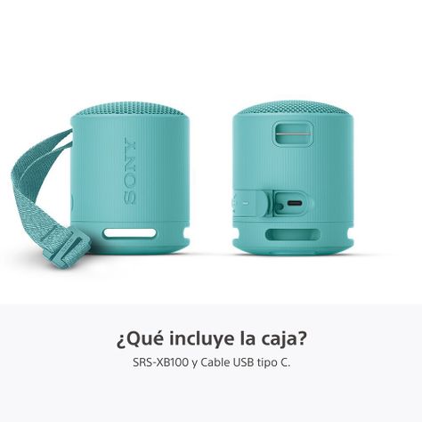 Parlante inalámbrico portátil XB100 Azul-4