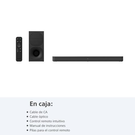 Soundbar de 2.1 canales con  subwoofer inalámbrico  HT-S400-1