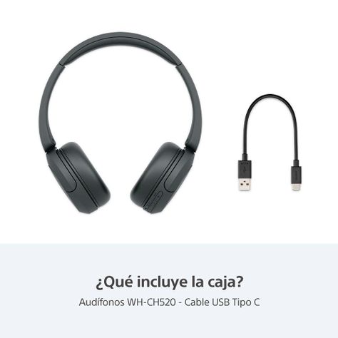 Audífonos inalámbricos WH-CH520 Negro-1
